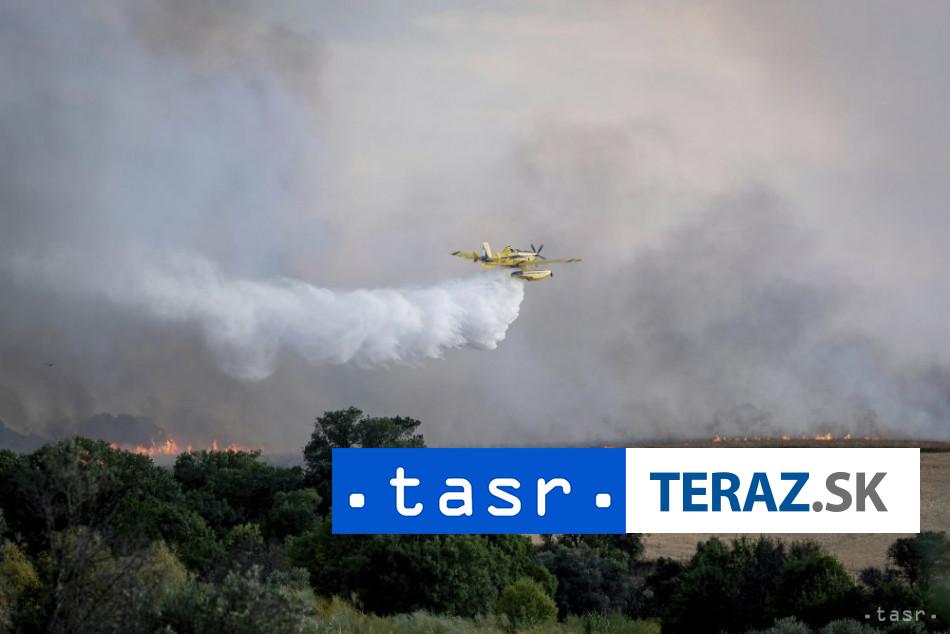 Lesne poziare v Spanielsku Madrid zahalil oblak dymu