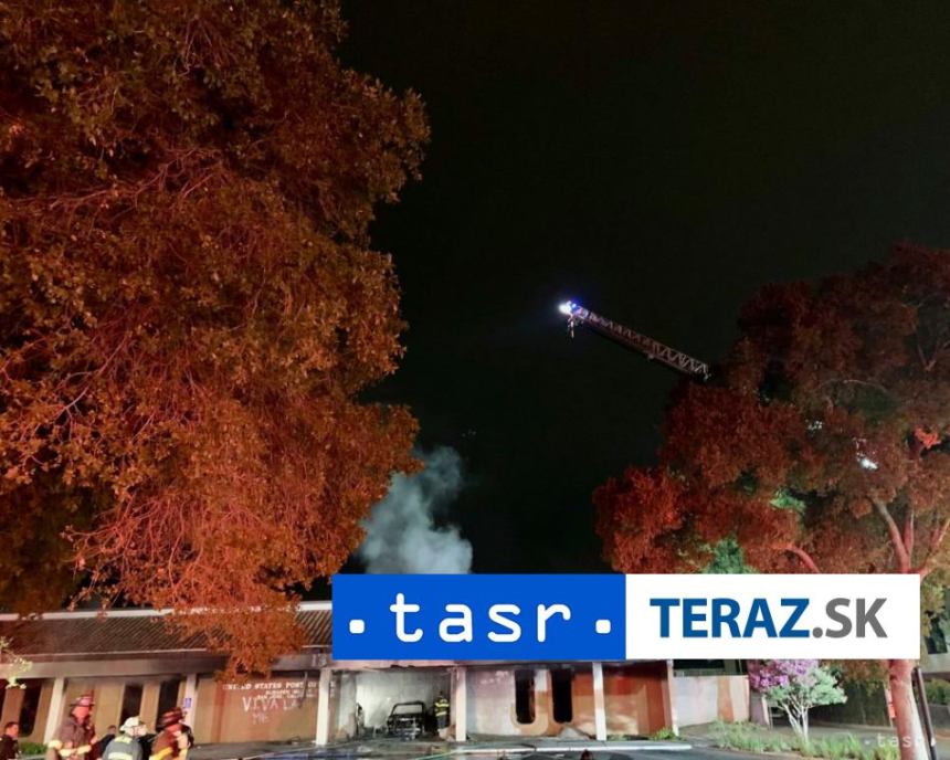 NARAZIL DO POSTY Budova zacala horiet