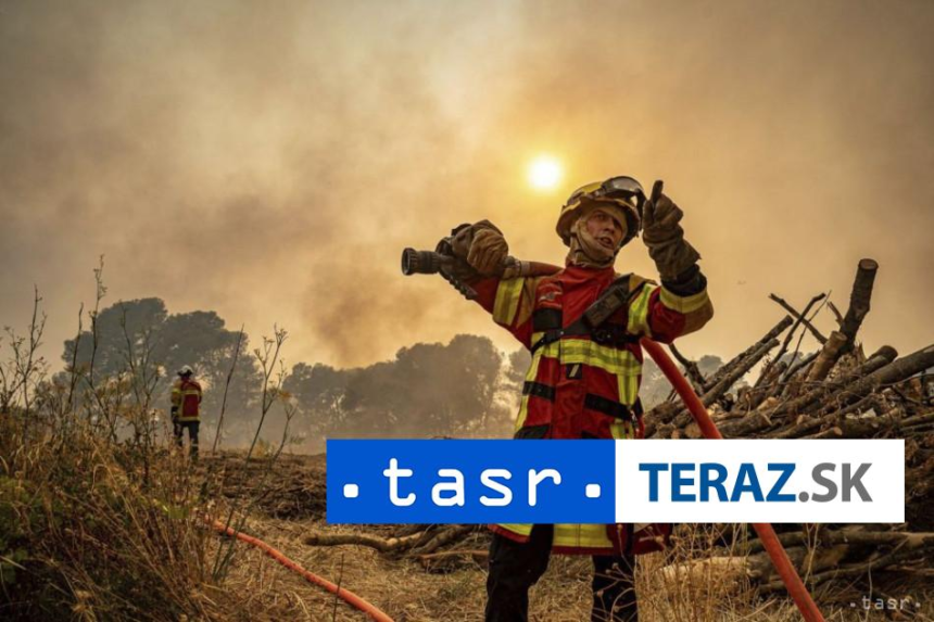 Hasici dostali pod kontrolu rozsiahly poziar na juhu Francuzska