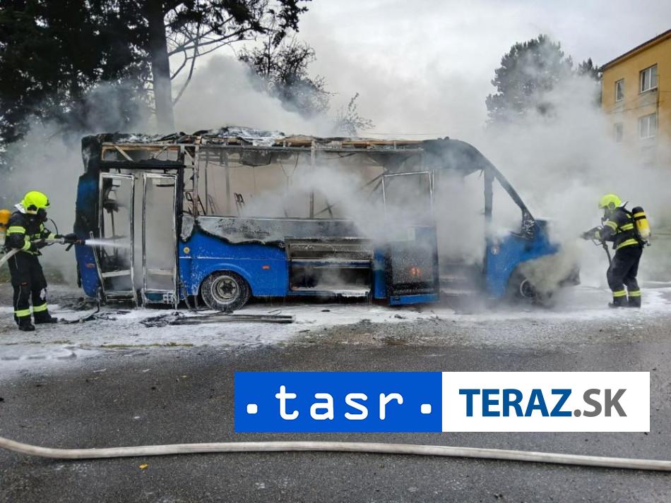 DRAMA V MARTINE Pozar autobusu sposobila porucha