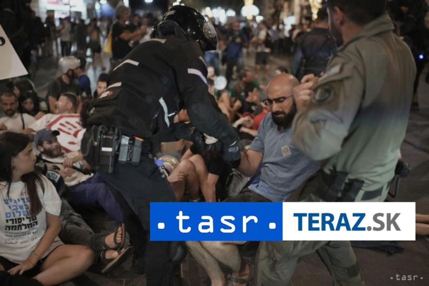 V Jeruzaleme sa konali protesty policia pouzila vodne delo