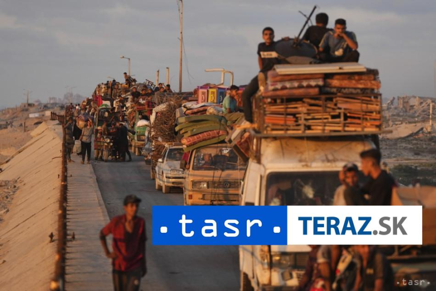 Z mesta Gaza odislo viac ako 250 000 ludi