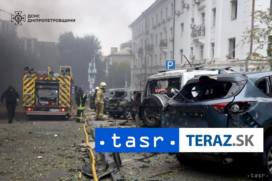 Rusko pocas dna zautocilo na Ukrajinu jedna obet v Dnipre