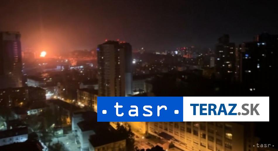 Rusko bombardovalo Kyjev hlasia zranenych a bez tepla