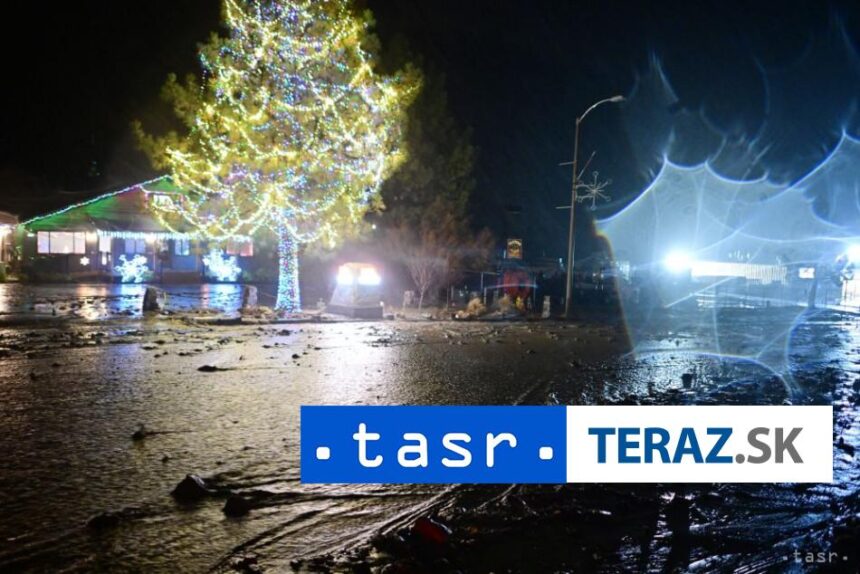 Burka Ananasovy expres ohrozuje juh Kalifornie zaplavami a zosuvmi