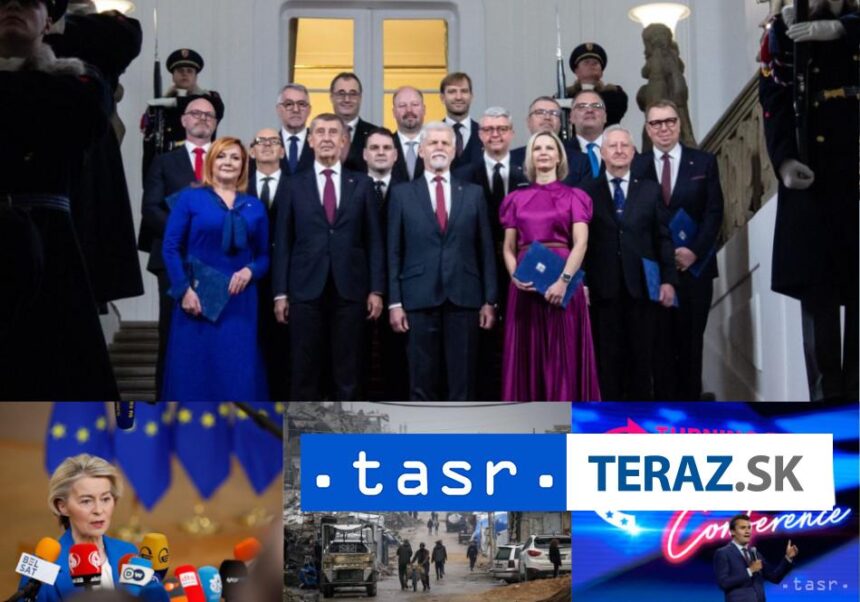 Nova ceska vlada a primerie v Gaze Aky bol druhy polrok 2025