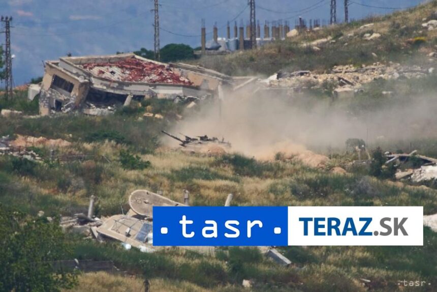 Libanon Izraelsky utok v blizkosti nemocnice zranil 13 zamestnancov