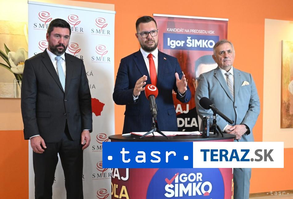 VIDEO Smer podpori Igora Simka na post predsedu Kosickeho kraja