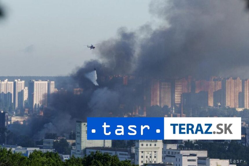 Rusko opat zautocilo na Kyjev zranenych je najmenej desat osob