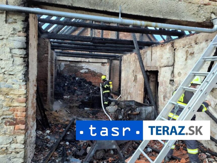 POZIAR VO VAZCI Zasahovali profesionali jedna osoba sa zranila