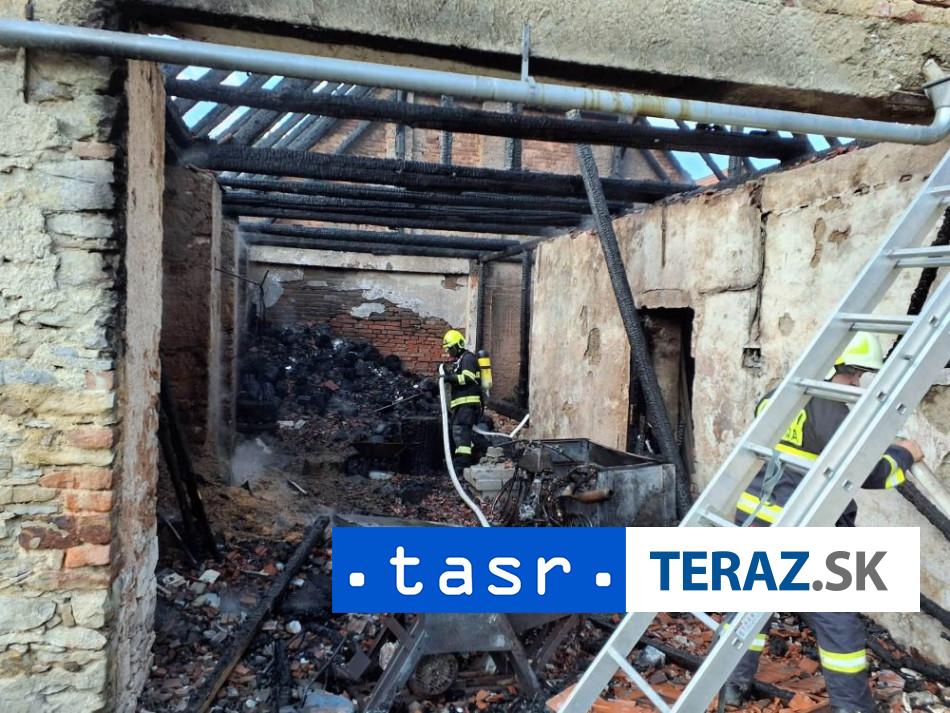 POZIAR VO VAZCI Zasahovali profesionali jedna osoba sa zranila