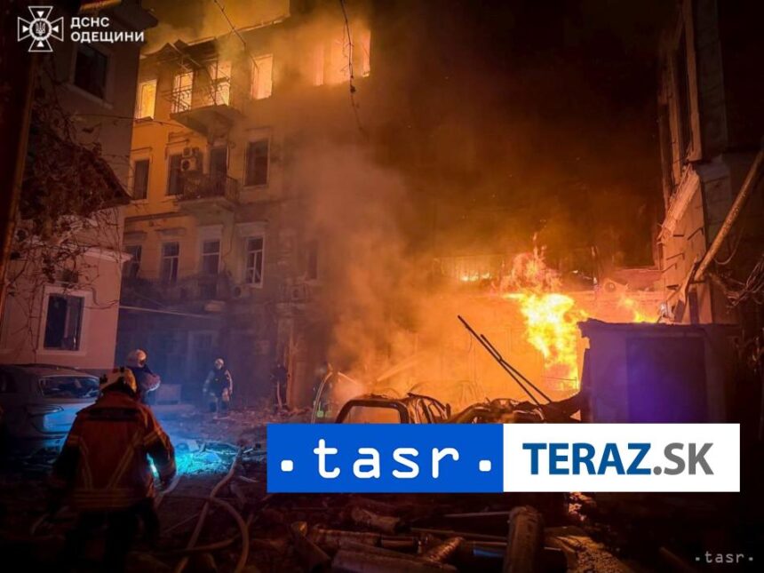 Ruske a ukrajinske mesta hlasia utoky na viacerich miestach sa vyskytuju poziare