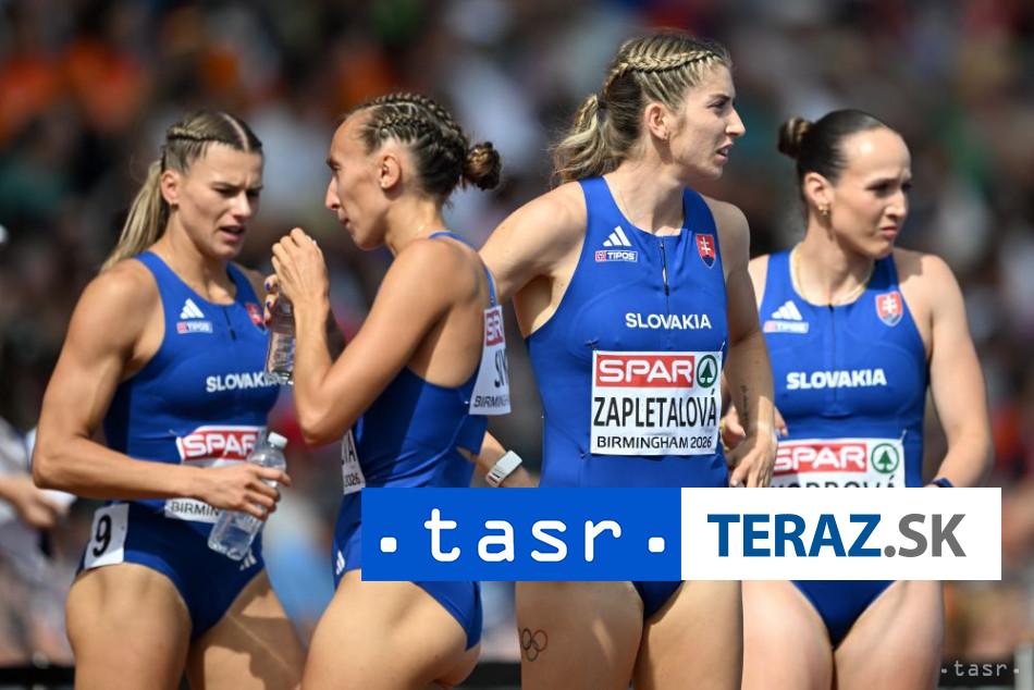 Slovenky sa nedostali do finale stafety v behu na 4x400 m