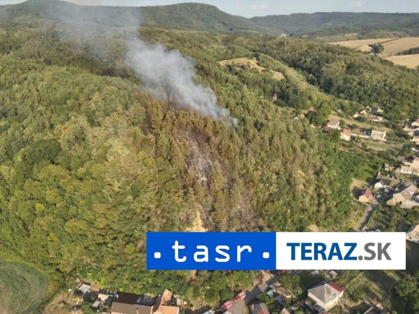 V obci Radzovce horela lesna plocha zasahuje 40 hasicov vratane dobrovolnikov