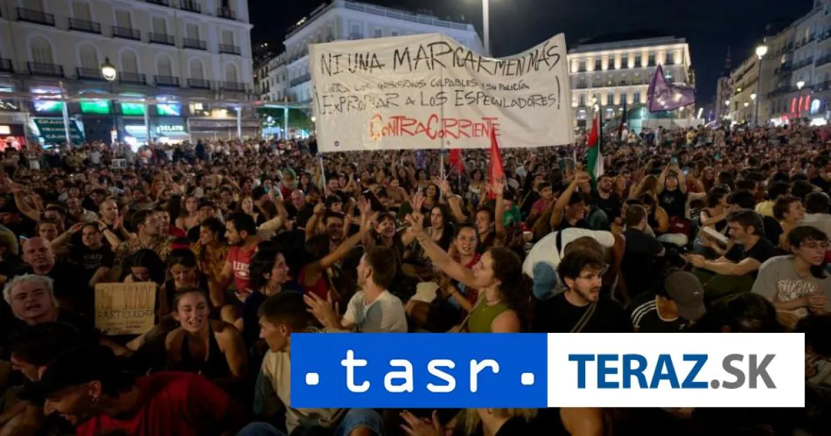 V Madride pokračuje protest za lepšiu ochranu nájomníkov