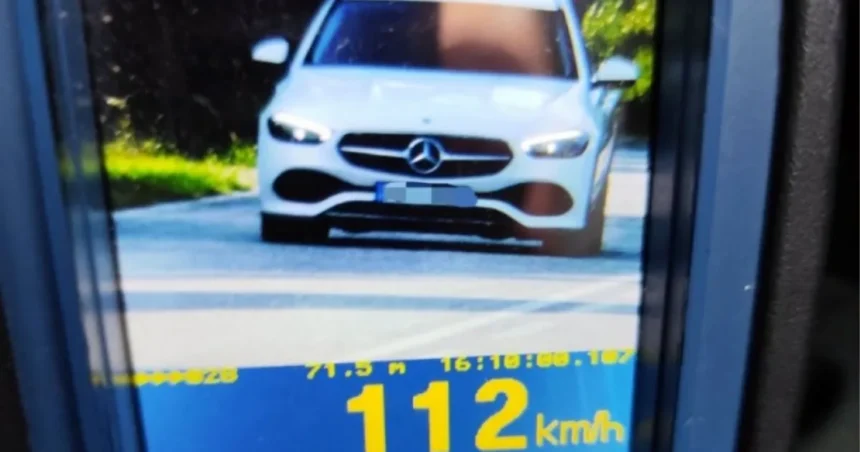 Vodič dostal pokutu 500 eur za prekročenie rýchlosti